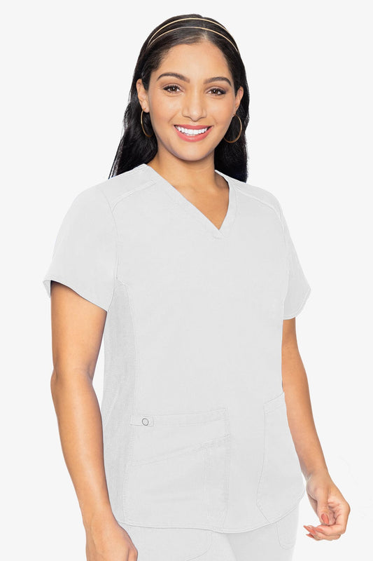 *Touch V-neck Shirt Tail Top