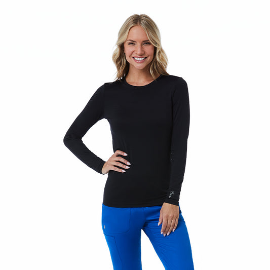 Maevn Women's Basic Long Sleeve Underscrub Tee