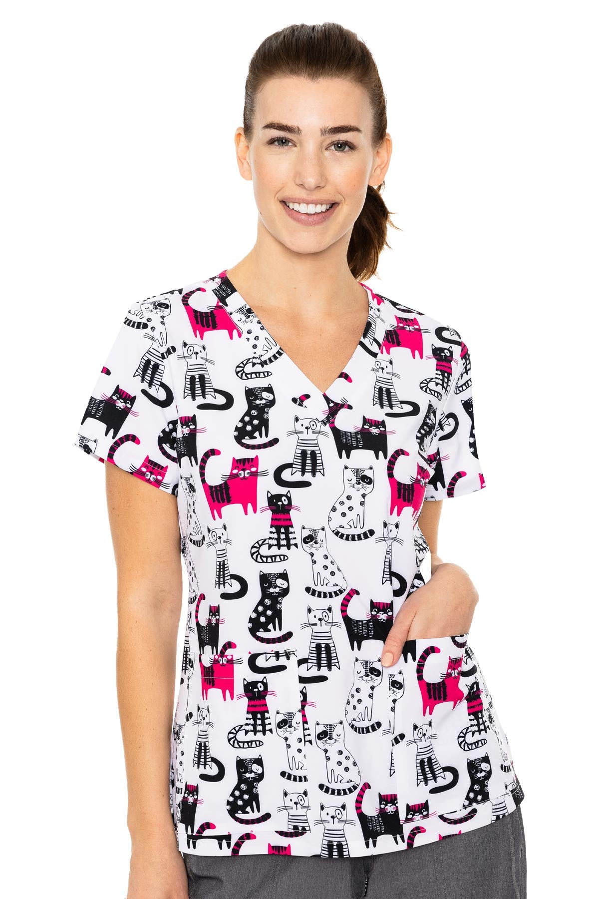 V-Neck Vicky Print Top