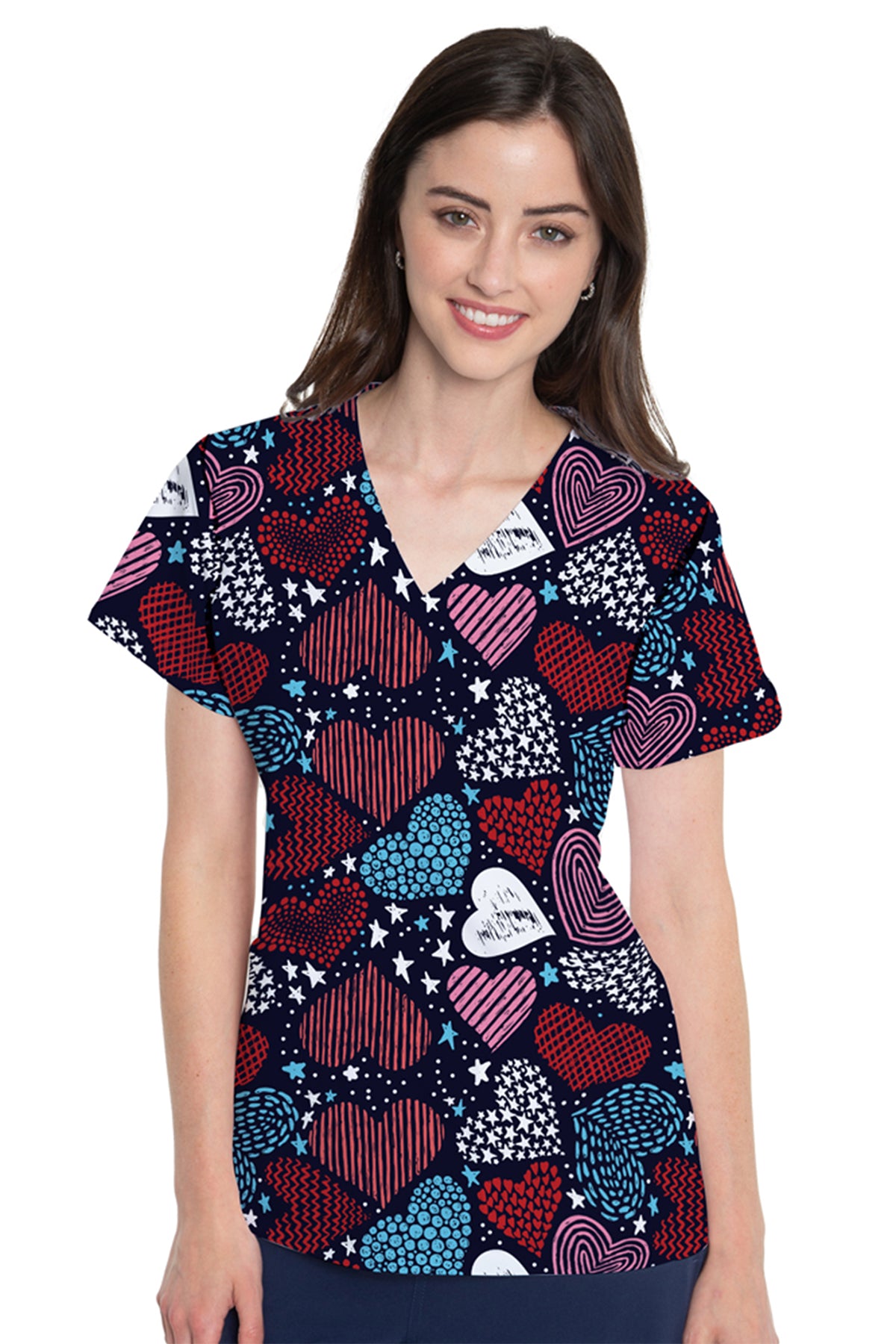 V-Neck Vicky Print Top