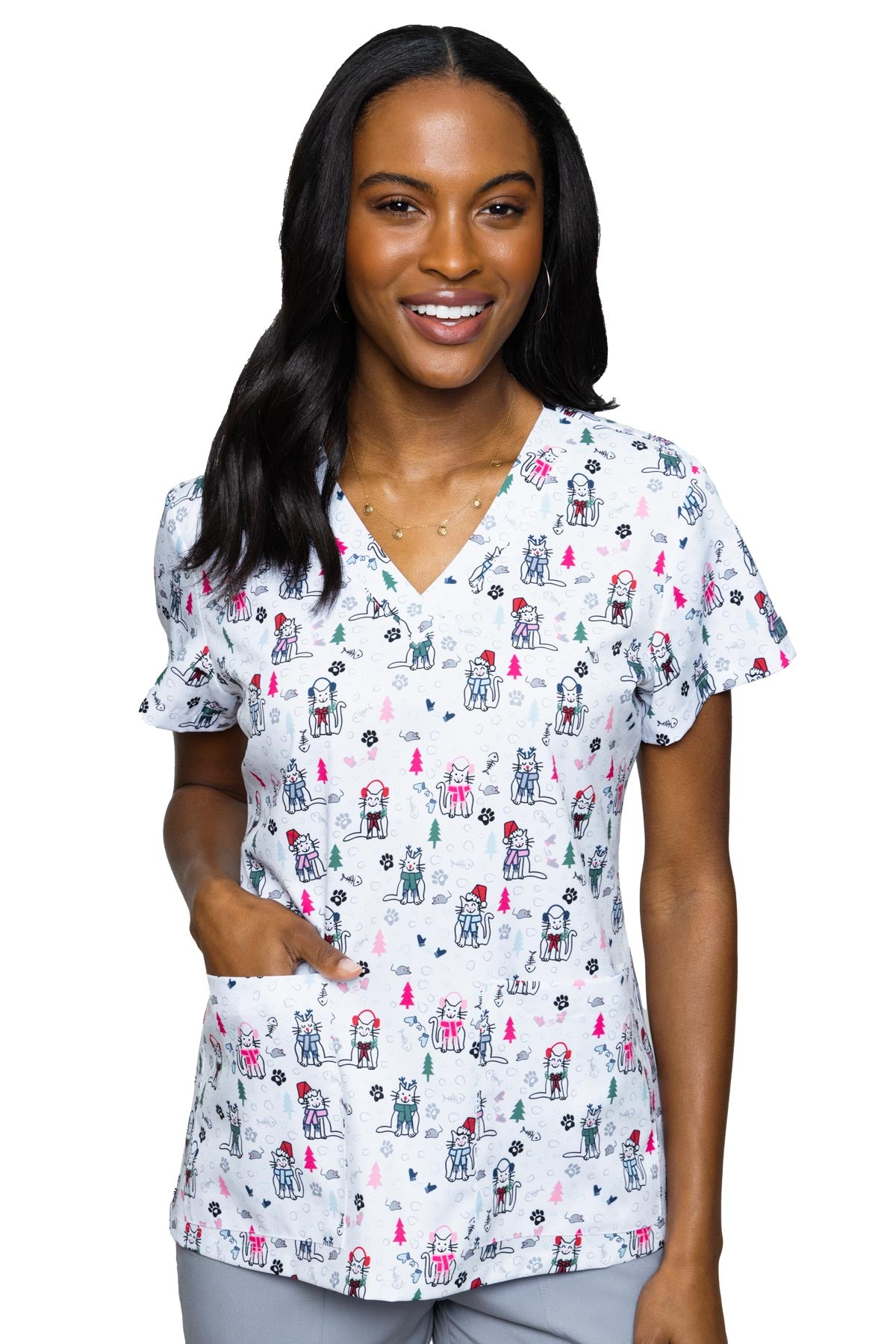V-Neck Vicky Print Top